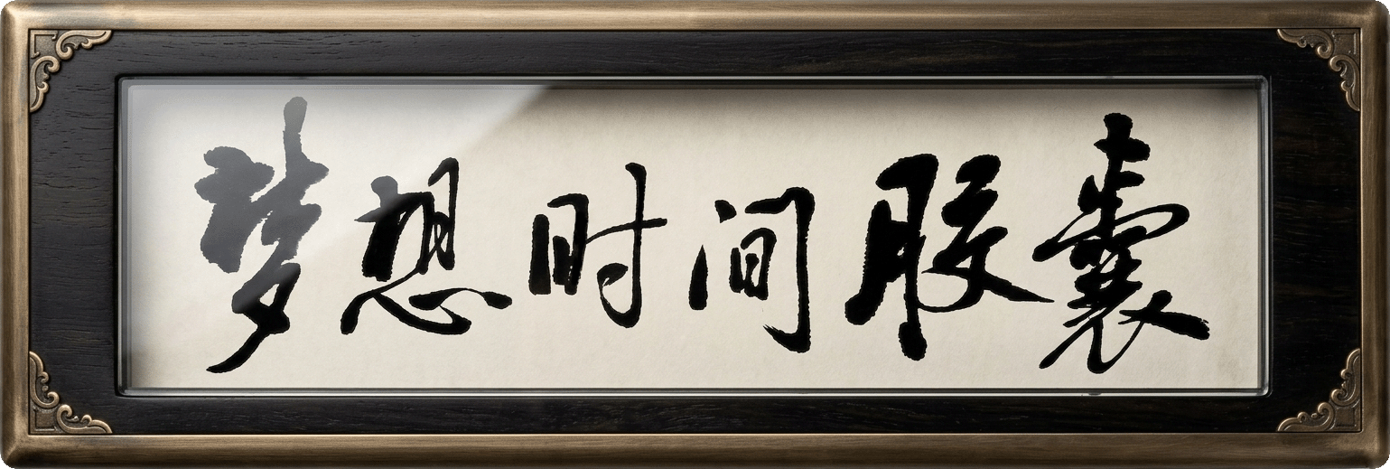梦想时间胶囊 · 叶根友题字